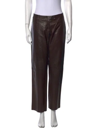 Pre-owned Prada Vintage Wide Leg Pants In Brown