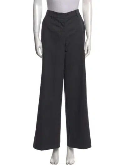 Pre-owned Prada Vintage Wide Leg Pants In Gray