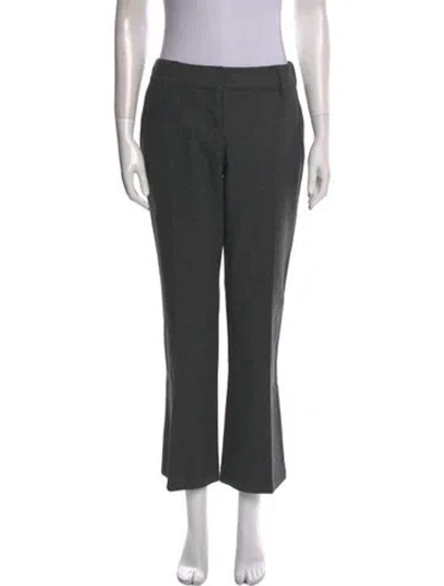 Pre-owned Prada Vintage Wide Leg Pants In Gray