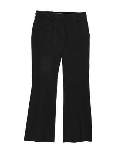 Pre-owned Prada Vintage Wide Leg Pants In Gray