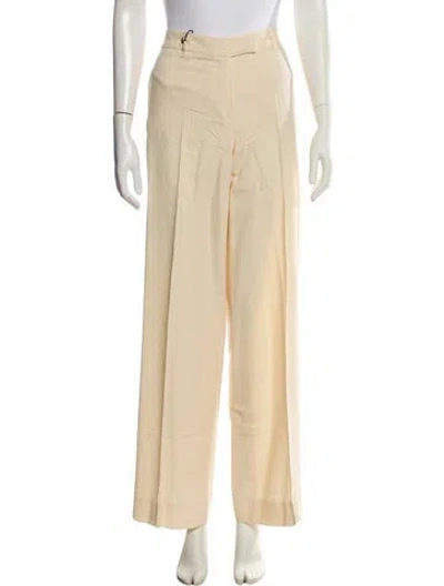 Pre-owned Prada Vintage Wide Leg Pants In Neutral