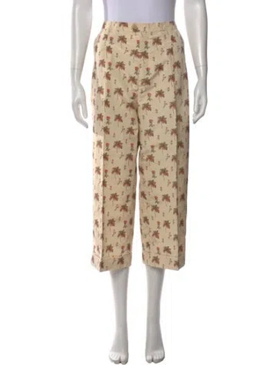 Pre-owned Prada Vintage Wide Leg Pants In Neutral