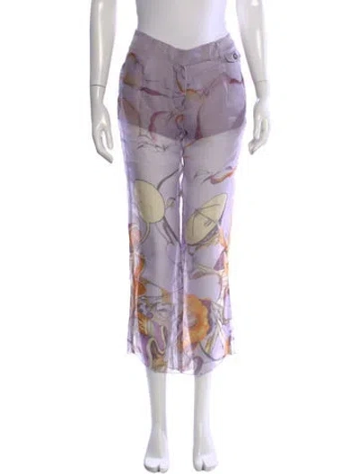 Pre-owned Prada Vintage Wide Leg Pants In Purple