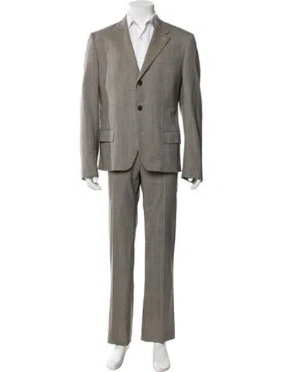 Pre-owned Prada Vintage Wool Two-piece Blazer In Brown