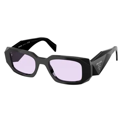 Prada Violet Rectangular Ladies Sunglasses Pr 17wsf 16k40j 51 In Black