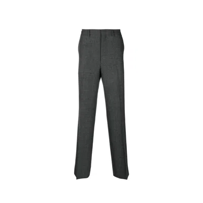 Prada Wool Tailored Trousers In 灰色的