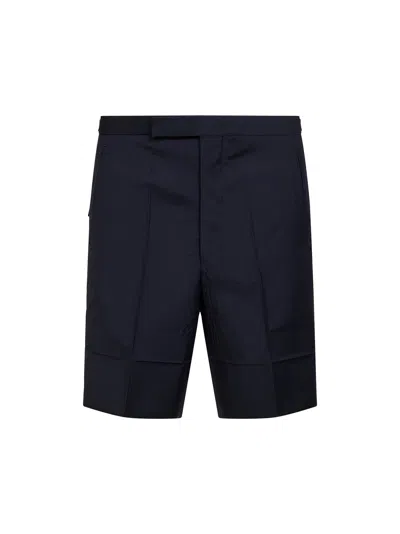 Prada Virgin Wool And Mohair Tailored Bermuda Shorts In Multi