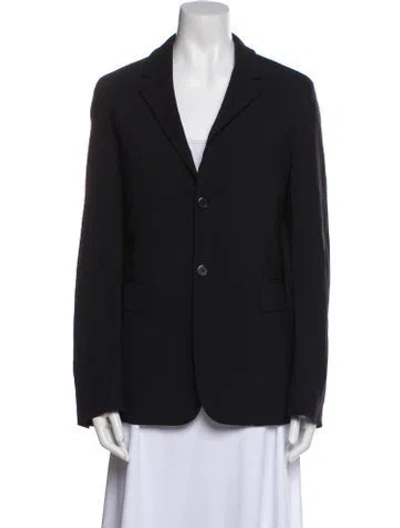 Pre-owned Prada Virgin Wool Blazer In Black