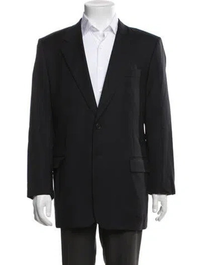 Pre-owned Prada Virgin Wool Blazer In Black