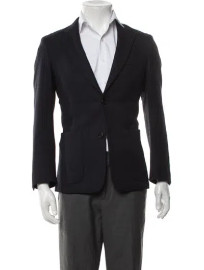 Pre-owned Prada Virgin Wool Blazer In Black