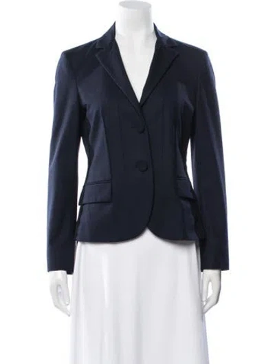 Pre-owned Prada Virgin Wool Blazer In Blue