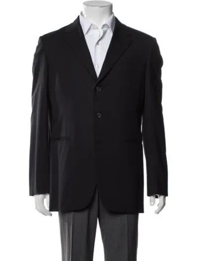 Pre-owned Prada Virgin Wool Blazer In Blue