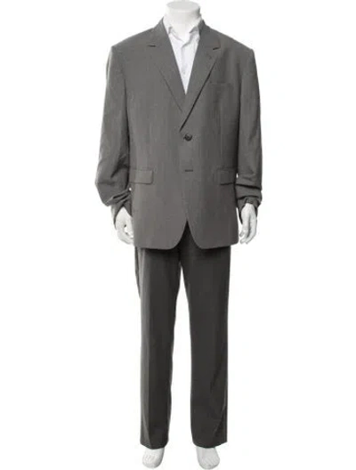 Pre-owned Prada Virgin Wool Blazer In Grey