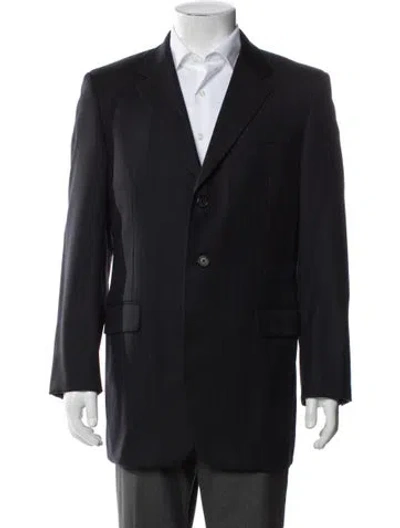 Pre-owned Prada Virgin Wool Blazer In Grey