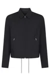 Prada Men's Wool Jacket With Zip In Black