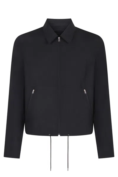 Prada Virgin Wool Jacket In Black