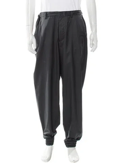 Pre-owned Prada Virgin Wool Joggers In Gray