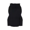 Prada High-waisted Fitted Skirt With Flared Silhouette In Black