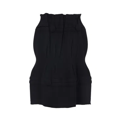 PRADA PRADA VIRGIN WOOL MIDI SKIRT