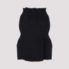 Prada High-waisted Fitted Skirt With Flared Silhouette In Black