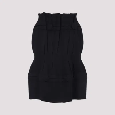 PRADA VIRGIN WOOL MIDI SKIRT