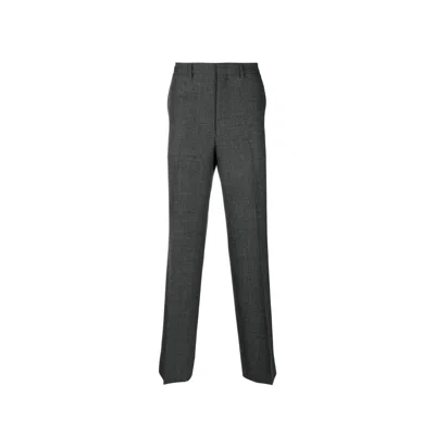 Prada Virgin Wool Pants Men In Gray