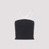 Prada Knitwear With Adjustable Straps And Contrast Trim In Black