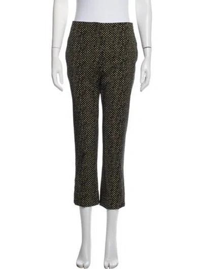 Pre-owned Prada Virgin Wool Straight Leg Pants In Black