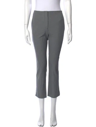 Pre-owned Prada Virgin Wool Straight Leg Pants In Grey