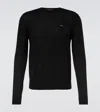 Prada Virgin Wool Sweater In Black