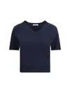 Prada Virgin Wool Sweater In Blue
