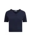 Prada Virgin Wool Sweater In Blue