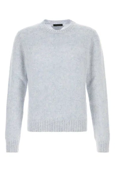 Prada Wool Sweater In Blue
