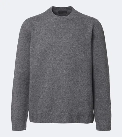 Prada Virgin Wool Sweater In Gray