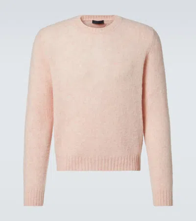 Prada Virgin Wool Sweater In Pink