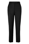 Prada Virgin Wool Trousers In Black