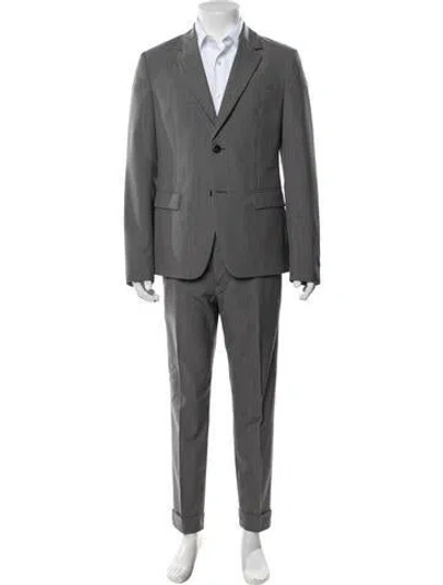 Pre-owned Prada Virgin Wool Two-piece Blazer In White