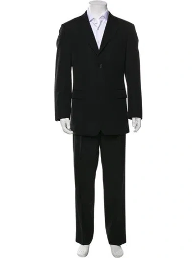 Pre-owned Prada Virgin Wool Two-piece Suit In Black