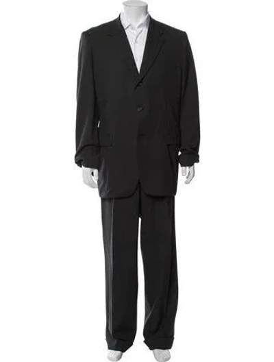 Pre-owned Prada Virgin Wool Two-piece Suit In Black