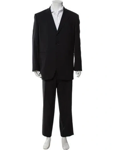 Pre-owned Prada Virgin Wool Two-piece Suit In Black