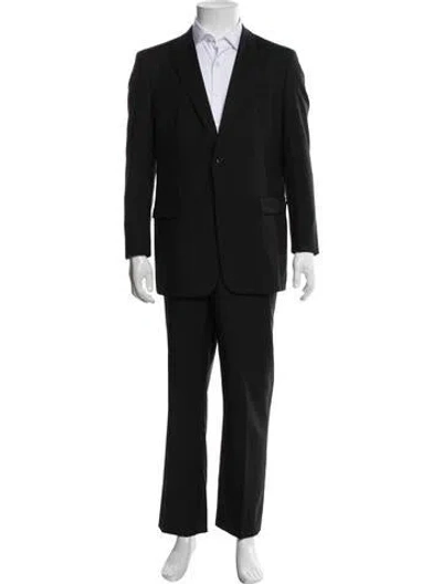 Pre-owned Prada Virgin Wool Two-piece Suit In Black
