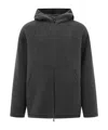 Prada Schurwollmantel Mit Reissverschluss In Gray