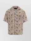 Prada Viscose And Silk Shirt In Neutral
