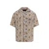 Prada Viscose And Silk Shirt In Neutral