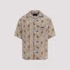Prada Viscose And Silk Shirt In Blue