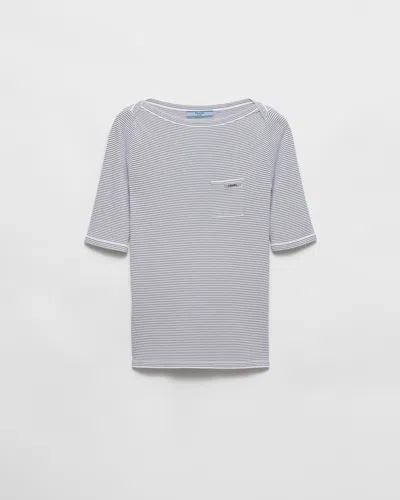 PRADA VISCOSE BOAT NECK SWEATER