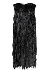 Prada Ribbon Detail Belted Midi Dress