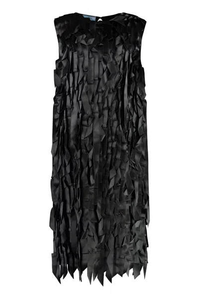 Prada Viscose Dress In Black
