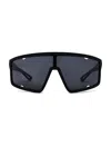 Prada Linea Rossa Matte Black Injectate Sunglasses In Matte Black