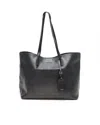 Prada Vitello Daino Tote Bag In Black